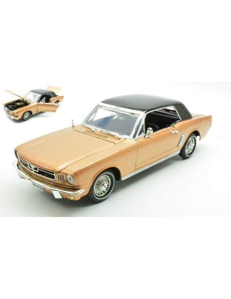 MOTORMAX MTM73164GD FORD MUSTANG 1964 HARD TOP GOLD 1:18 Modellino
