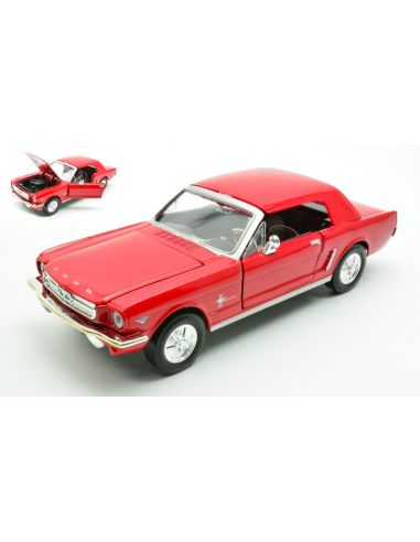 MOTORMAX MTM73273R FORD MUSTANG HARD TOP 1964 RED 1:24 Modellino