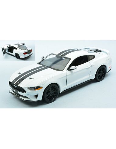 MOTORMAX MTM79352W FORD MUSTANG GT 2018 WHITE 1:24 Modellino