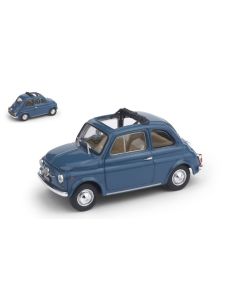 BRUMM BM0454-08 FIAT 500 F 1965-72 APERTA BLU MEDIO 1:43 Modellino