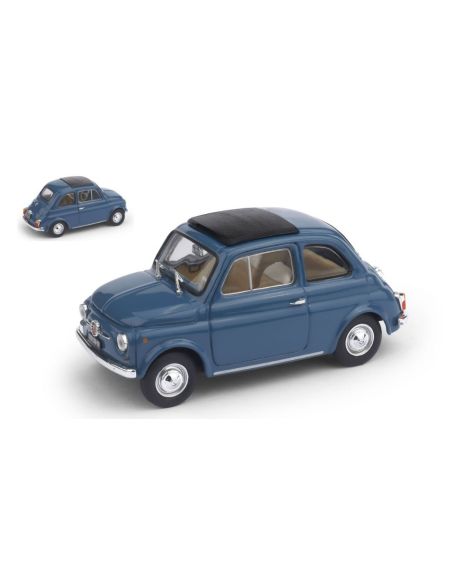 BRUMM BM0455-08 FIAT 500F 1965-72 CHIUSA BLU MEDIO 1:43 Modellino