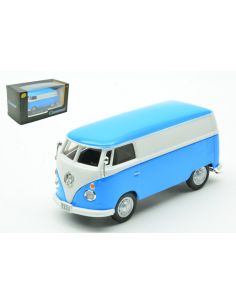 CARARAMA CA4-60358 VW SAMBA VAN LIGHT BLUE 1:43 Modellino
