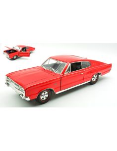 LUCKY DIE CAST LDC92638R DODGE CHARGER 1966 RED 1:18 Modellino