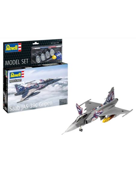 REVELL RV63776 MODEL SET SAAB JAS-39C GRIPEN KIT 1:72 Modellino
