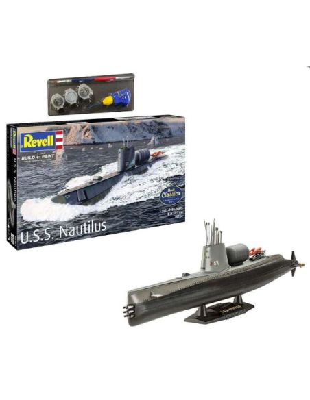 REVELL RV65184 MODEL SET U.S.S. NAUTILUS KIT 1:305 Modellino
