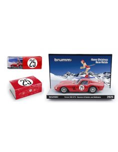 BRUMM BMS2525 FERRARI 250 GTO VACANZE DI NATALE 2025 CON BABBAZZA  LIM.200 1:43 Modellino