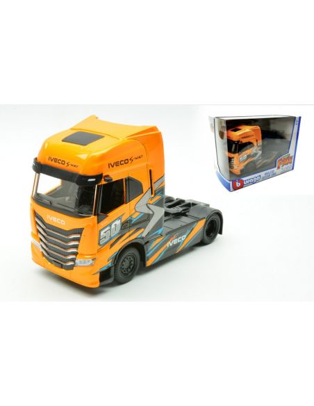 BBURAGO BU32208 MOTRICE IVECO S-WAY ORANGE 1:43 Modellino