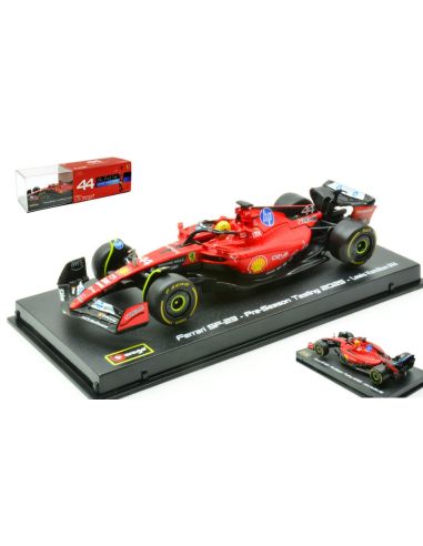BBURAGO BU36835H FERRARI F1 SF-23 N.44 LEWIS HAMILTON TEST FIORANO 2025 SIGNATURE 1:43 Modellino