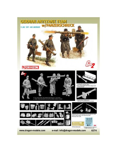 DRAGON D6374 PANZERSCHRECK TEAMS 1944-45 KIT Modellino