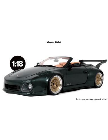 GT SPIRIT GT548 OLD & NEW TOKYO AUTOSALON 2024 GREEN 1:18 Modellino