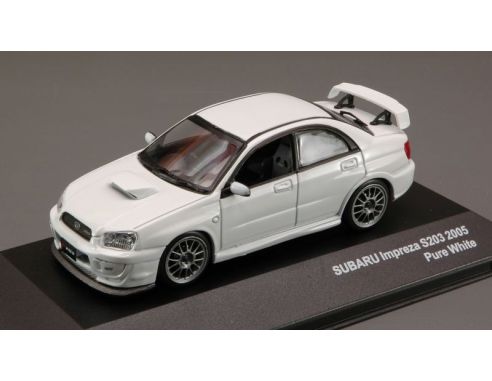J-Collection JC141 SUBARU IMPREZA S203 2005 PURE WHITE 1:43 Modellino