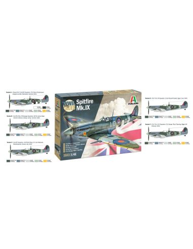 ITALERI IT2843 SPITFIRE Mk.IX Aces KIT 1:48 Modellino