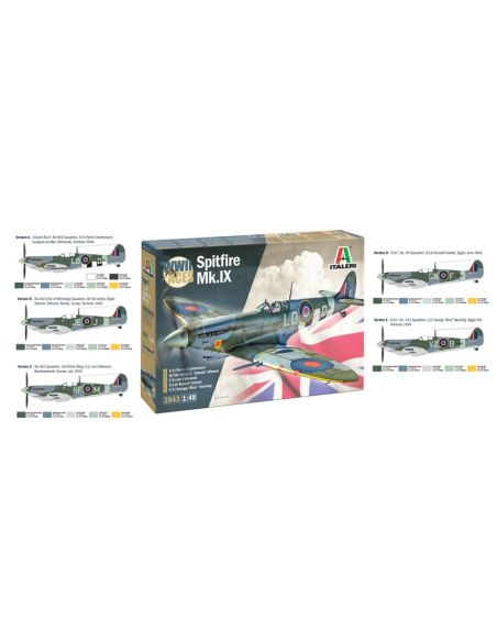 ITALERI IT2843 SPITFIRE Mk.IX Aces KIT 1:48 Modellino