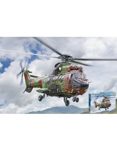 ITALERI IT91096 ELICOTTERO AS332 SUPER PUMA KIT 1:72 Modellino