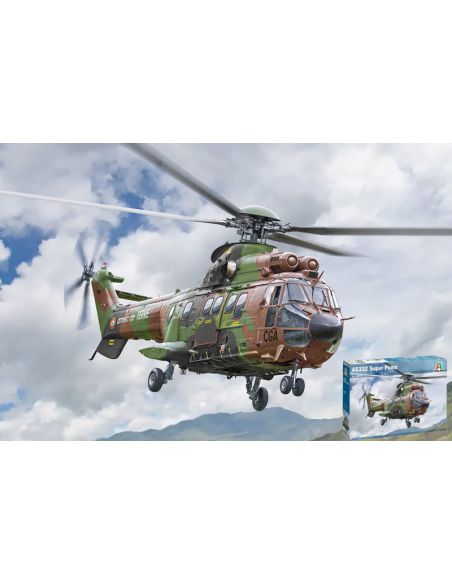 ITALERI IT91096 ELICOTTERO AS332 SUPER PUMA KIT 1:72 Modellino