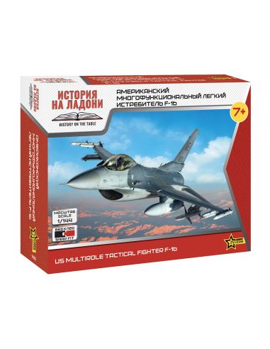 ZVEZDA Z7435 US MULTIROLE TACTICAL FIGHER F-16 KIT 1:144 Modellino