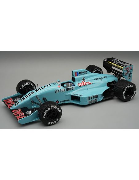 TECNOMODEL TMD18370D MARCH 881 ENGLAND GP 1988 M.GUGELMIN RAIN TYRES 1:18 Modellino