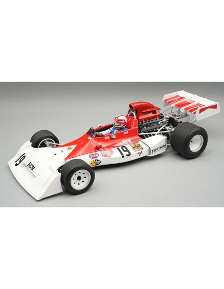 TECNOMODEL TMD18420A BRM P160E N.19 GERMAN GP 1973 C.REGAZZONI W/DRIVER 1:18 Modellino