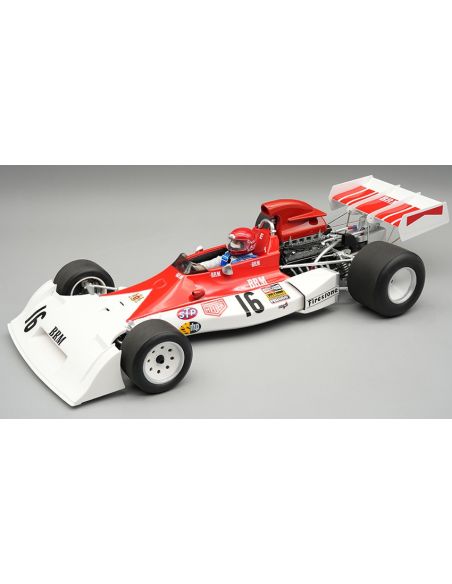 TECNOMODEL TMD18420D BRM P160E N.16 SPAIN GP 1973 N.LAUDA W/DRIVER 1:18 Modellino