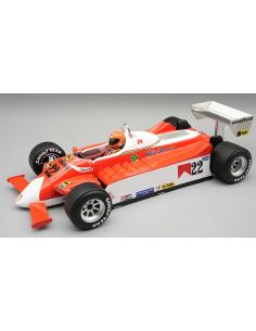 TECNOMODEL TMD18421A ALFA ROMEO 179 N.22 OLANDA GP 1980 V.BRAMBILLA W/DRIVER 1:18 Modellino