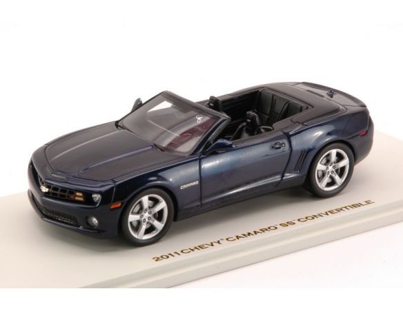 Luxury LX10147 CHEVY CAMARO SS CONVERTIBLE 2011 IMPERIAL BLUE 1:43 Modellino
