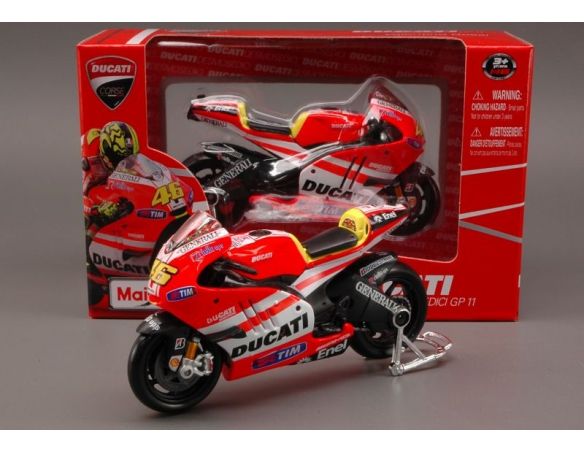 Maisto MI31579 DUCATI V.ROSSI 2011 1/18 Modellino