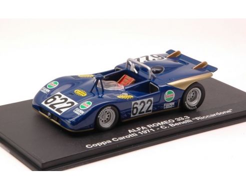 M4 M47167 A.ROMEO 33.3 N.622 COPPA CAROTTI 1971 C.BENELLI RICCARDONE 1:43 Modellino