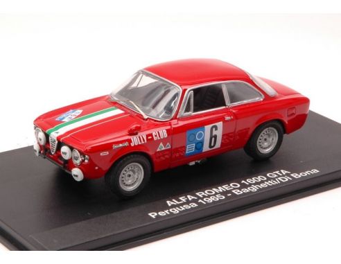 M4 M47168 A.ROMEO 1600 GTA N.6 PERGUSA 1965 BAGHETTI/DI BONA 1:43 Modellino