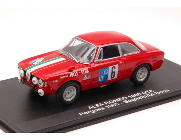 M4 M47168 A.ROMEO 1600 GTA N.6 PERGUSA 1965 BAGHETTI/DI BONA 1:43 Modellino