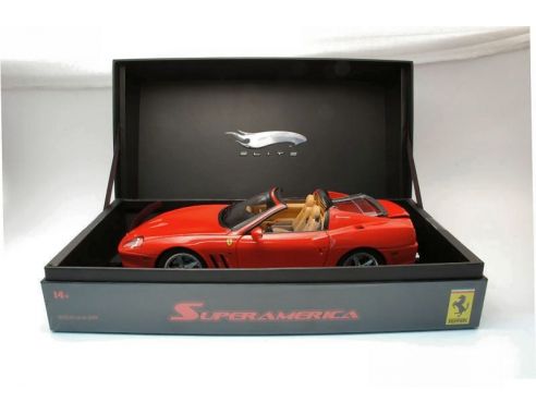 Hot Wheels K4147 FERRARI SUPERAMERICA 2004 RED 1:18 Modellino