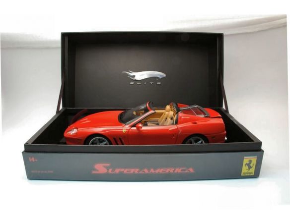 Hot Wheels K4147 FERRARI SUPERAMERICA 2004 RED 1:18 Modellino