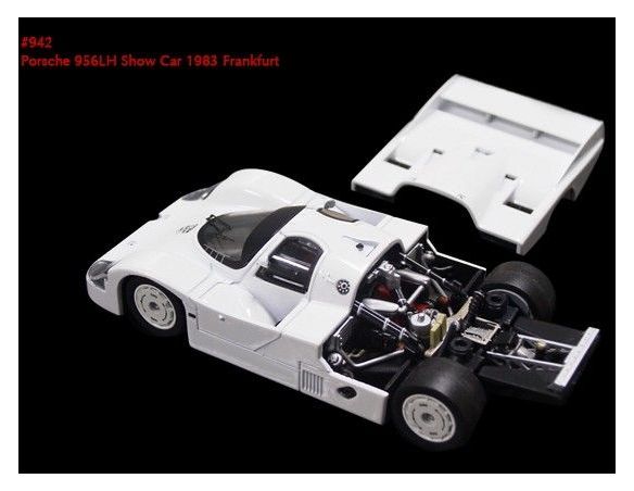 Hpi Racing HPI0942 PORSCHE 956 LH SH.CAR'83 WHITE 1:43 Modellino