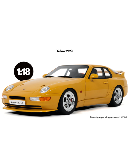 GT SPIRIT GT947 PORSCHE 968 TURBO S1993 YELLOW 1:18 Modellino
