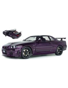 SOLIDO SL1804311 NISSAN SKYLINE (R34) GT-R Z TUNE 1999 MIDNIGHT PURPLE 1:18 Modellino