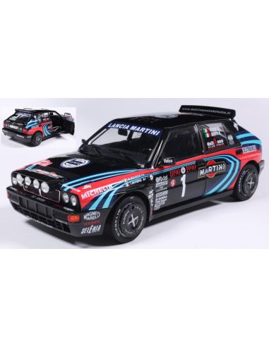 SOLIDO SL1807809 LANCIA DELTA HF INTEGRALETRIBUTE TO BIASON BLACK A.SACCORALLY 1:18 Modellino