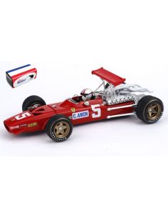 BRUMM BM0172BCH FERRARI 312 F1 GRAN BRETAGNA GP 1968 N.5 CHRIS AMON + PILOTA 1:43 Modellino