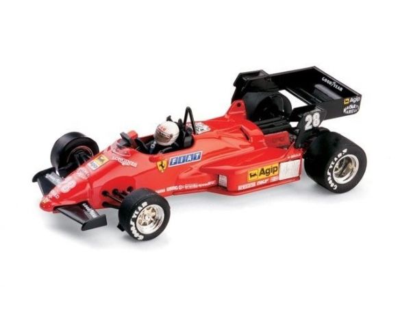 Brumm BM0143CH FERRARI 126 C 4 R.ARNOUX 1984 N.28 W/PILOTE 1:43 Modellino