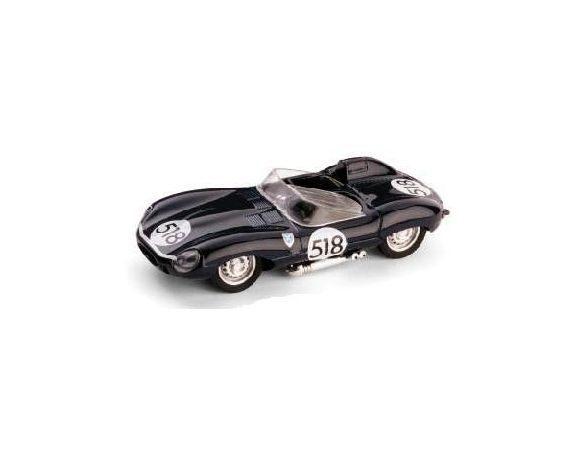 Brumm BM0146 JAGUAR D TYPE N.518 RETIRED (LOOS PETROL TANK) MM 1957 R.FLOCKHART 1:43 Modellino