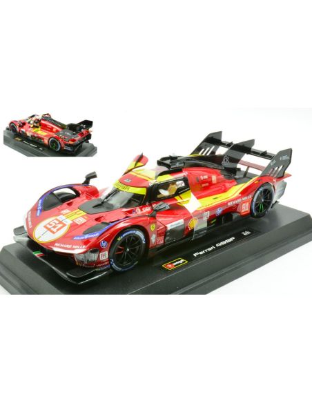 BBURAGO BU26317 FERRARI 499P N.51 3rd LE MANS 2025 PIER GUIDI-CALADO-GIOVINAZZI 1:24 Modellino