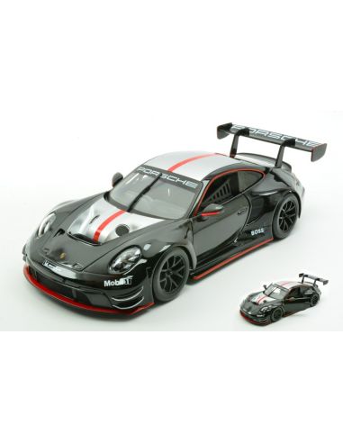 BBURAGO BU28048 PORSCHE 911 GT3 R 2023 BLACK/SILVER 1:24 Modellino