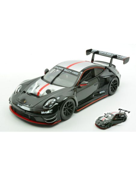 BBURAGO BU28048 PORSCHE 911 GT3 R 2023 BLACK/SILVER 1:24 Modellino