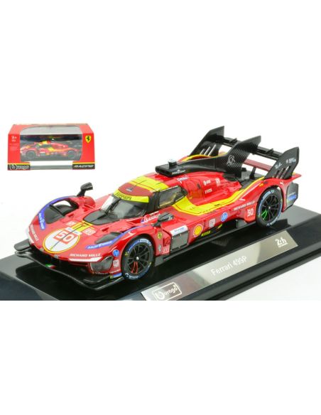 BBURAGO BU36318 FERRARI 499P N.50 LE MANS 2025 FUOCO-NIELSEN-MOLINA SIGNATURE 1:43 Modellino
