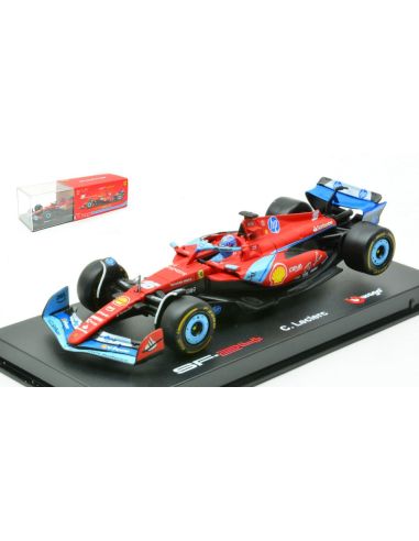BBURAGO BU36843LMI FERRARI SF-24 N.16 3rd MIAMI GP 2024 CHARLES LECLERC SIGNATURE 1:43 Modellino