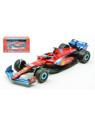 BBURAGO BU36844LMI FERRARI SF-24 N.16 3rd MIAMI GP 2024 CHARLES LECLERC 1:43 Modellino