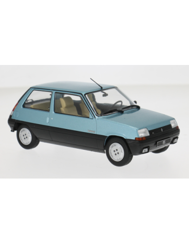 WHITEBOX WB124271 RENAULT 5 GTL 1985 LIGHT BLUE 1:24 Modellino