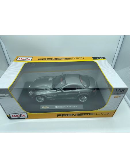 Maisto MI36800 MERCEDES SLR MC LAREN Silver 1:18 Modellino