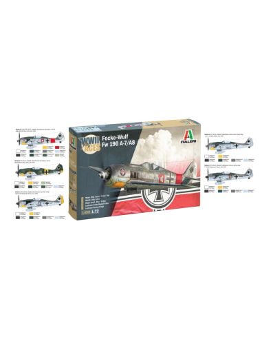 ITALERI IT1490 FOCKE WULF 190 A-7/A-8 ACES KIT 1:72 Modellino