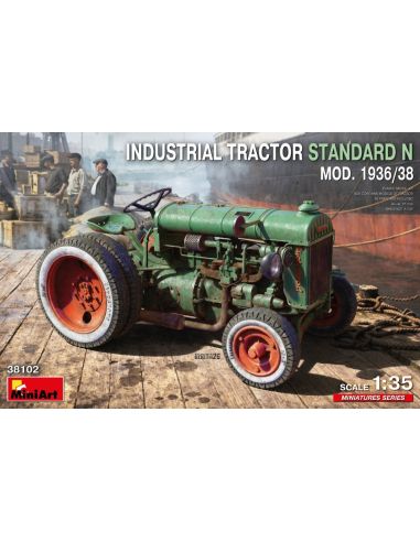 MINIART MIN38102 INDUSTRIAL TRACTOR STANDARD N Mod.1936/38 KIT 1:35 Modellino