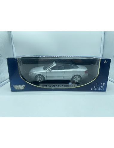 Cararama Motorama MTM73148SL AUDI A4 CABRIOLET 2000 SILVER 1:18 Modellino