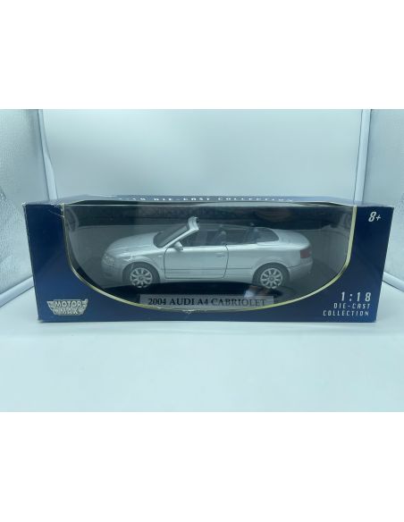 Cararama Motorama MTM73148SL AUDI A4 CABRIOLET 2000 SILVER 1:18 Modellino